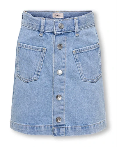 Kids Only - KOGAmazing Denim Nederdel - Light Blue Denim